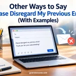 Other Ways to Say “Please Disregard My Previous Email” (With Examples)
