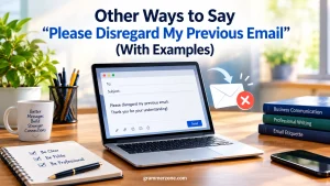 Other Ways to Say “Please Disregard My Previous Email” (With Examples)