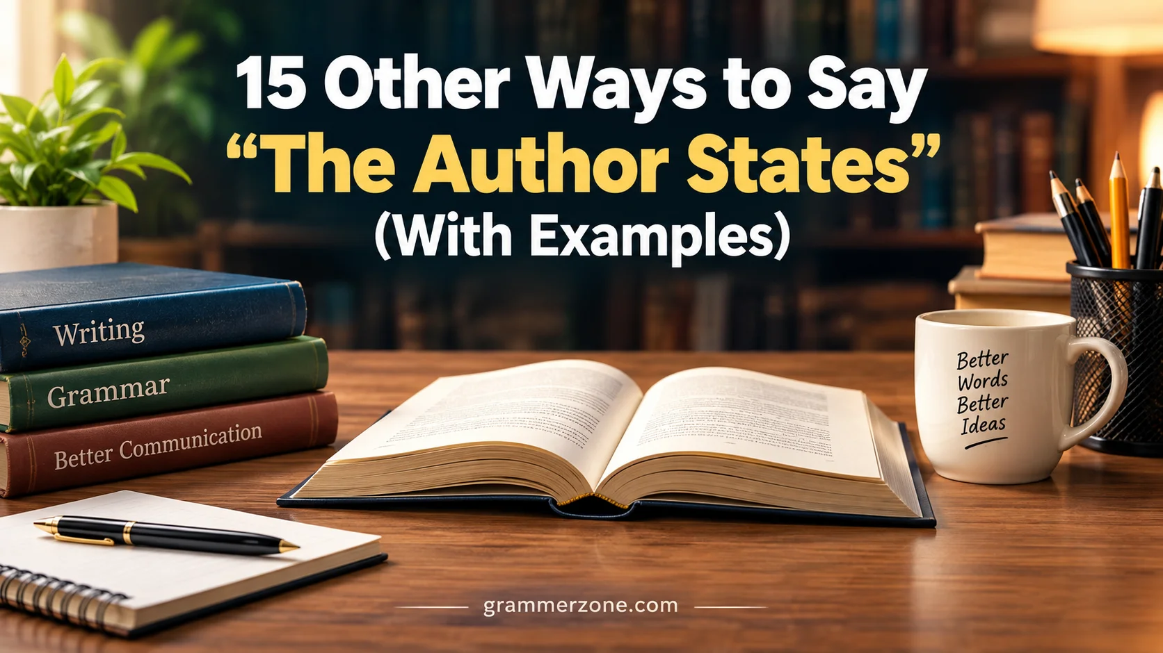 15 Other Ways to Say “The Author States” (With Examples)